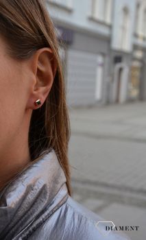 Piękne, delikatne kolczyki przy uchu z cyrkonią. Kolczyki Damskie w Sklepie z Biżuterią zegarki-diament.pl. Piękne i Eleganckie kolczyki dla Kobiet. Darmowa wysyłka. (2).JPG